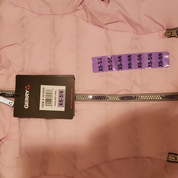 Gerry Girls Rose Mist Pink Hooded Jacket Coat SZ XS- 5/6 Warm Without the Weight - Picture 5 of 10